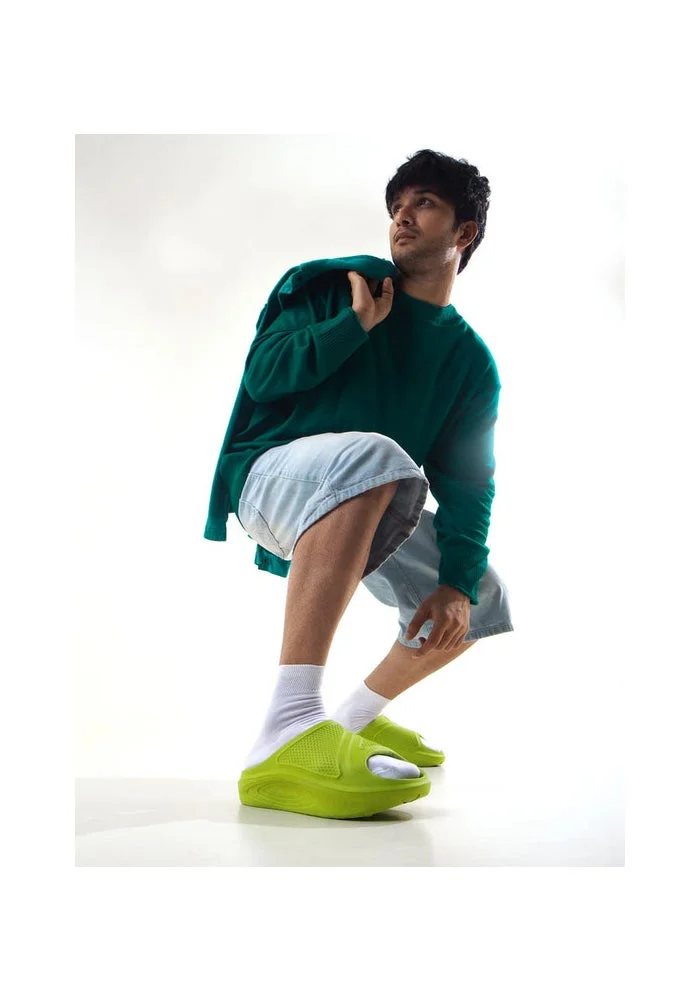 Bacca Bucci Green Floats—Ultra Lightweight EVA Slides for Men | Best Price UAE